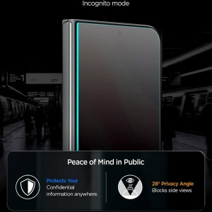 Folie iPhone Duo Spigen Glas.tR EZ-FIT Pro HD Privacy - Img 5