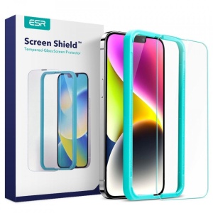 Folie sticla securizata iPhone 14 Pro Max -ESR Screen Shield -clear - Img 2