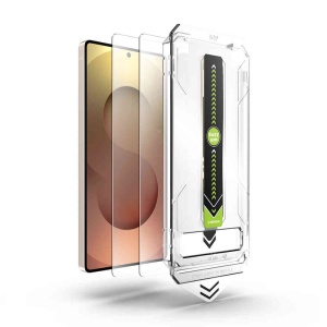 Folie sticla TitanGlass CrystalHD Samsung Galaxy A57 / S25 FE - pachet 2 buc- deblocare prin amprenta - Img 2