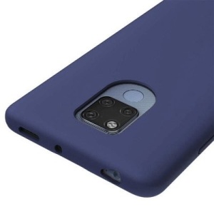 Husa Huawei Mate 20 - Silicone Case Soft Flexible Rubber Cover-Dark Blue - Img 5