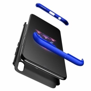 Husa Huawei P Smart 2019-GKK 360 Front and Back Case Full Body Cover -Negru cu Albastru - Img 2
