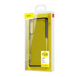 Husa Huawei P30 -Baseus Shining Case-transparenta cu negru - Img 5
