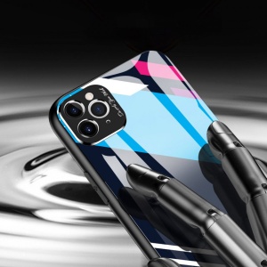 Husa Iphone 11 PRO MAX -Color Glass-cu sticla securizata- pattern 2 - Img 3