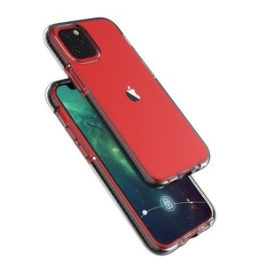 Husa Iphone 12 PRO / Iphone 12 -Spring Case- TPU transparent cu margini negre - Img 4