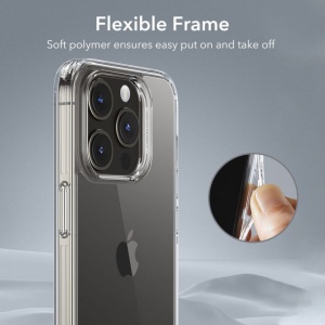 Husa iPhone 15 Pro - ESR Ice Shield transparenta - Img 4