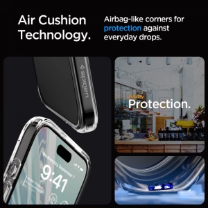 Husa iPhone 15 Pro Max - Spigen Ultra Hybrid Crystal Clear - Img 5