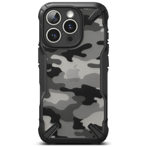 Husa iPhone 16 Pro Max - Ringke Fusion X Camo Black - Img 2