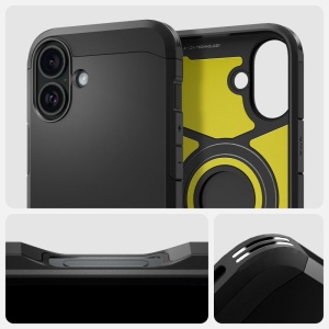 Husa iPhone 16 Spigen Tough Armor Mag Magsafe neagra - Img 4