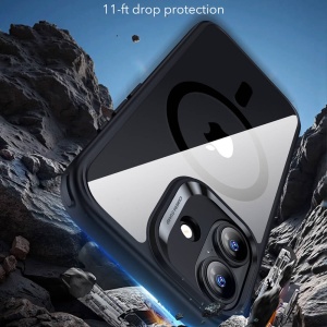 Husa iPhone 17 Classic Hybrid HaloLock cu MagSafe de la ESR transparenta / negru - Img 2