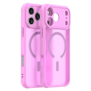 Husa iPhone 17 Pro Max HaloFrost Magsafe roz