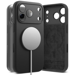 Husa iPhone 17 Pro Max Ringke Silicone Magnetic Magsafe Neagra