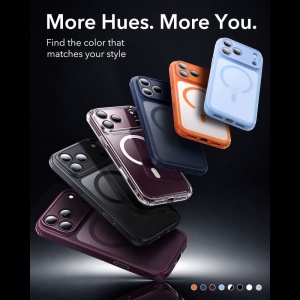 Husă iPhone 18 Pro ESR Classic Hybrid HaloLock Frosted Blue - Img 6