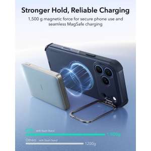 Husă iPhone 18 Pro ESR Cyber Armor Kickstand Blue - Rugged - Img 7