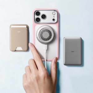 Husă iPhone 18 Pro Max - ESR Classic Hybrid HaloLock Kickstand - Frosted Bubblegum Pink - Img 2