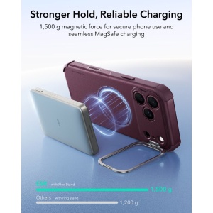 Husă iPhone 18 Pro Max - ESR Cyber Armor Kickstand - Frosted Deep Burgundy - Img 7