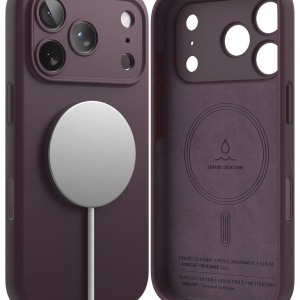 Husă iPhone 18 Pro Max - Ringke - Silicone MagSafe - Dark Cherry - Img 7
