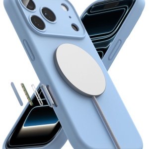 Husă iPhone 18 Pro Max - Ringke - Silicone MagSafe - Light Blue - Img 6