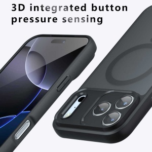Husă iPhone 18 Pro Max și iPhone 17 Pro Max Techsuit PureFrost MagSafe, Frosted Black - Img 4