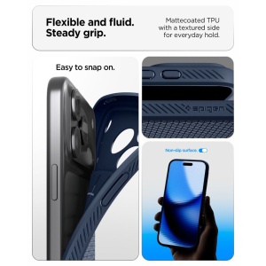 Husă iPhone 18 Pro Max Spigen Liquid Air - Navy Blue - Img 3