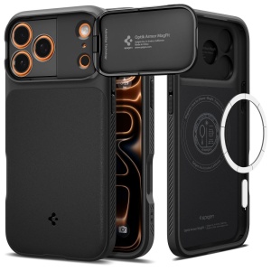 Husa iPhone 18 Pro Max Spigen Optik Armor Neagra