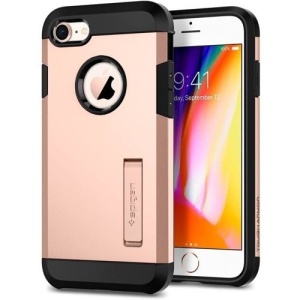 Husa Iphone 7 -Spigen Tough Armor -Blush Gold - Img 1
