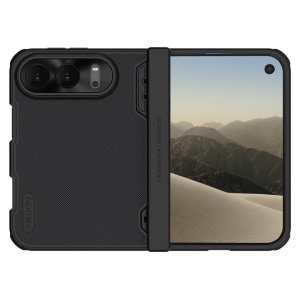 Husa iPhone Duo Nillkin Super Frosted Shield Fold Magnetic Negru