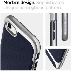 Husa Iphone SE 3( 2022)/SE 2 ( 2020)/7/8 - Spigen Neo Hybrid - Satin Silver - Img 5