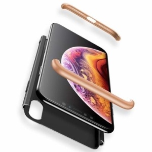 Husa Iphone XR-GKK -Negru cu Auriu - Img 3