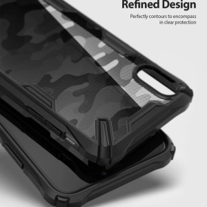 Husa Iphone XR - Ringke Fusion X- Camo Black - Img 6