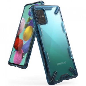 Husa Samsung Galaxy A51- Ringke Fusion X- Space Blue - Img 1