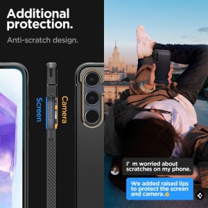 Husa Samsung Galaxy A55 Spigen Rugged Armor Neagra - Img 4