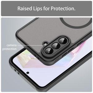 Husa Samsung Galaxy A56 HaloFrost Magsafe Neagra - Img 5