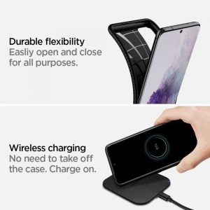 Husa Samsung Galaxy S20 Plus -Spigen Liquid Air- Negru mat - Img 8