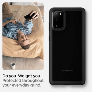 Husa Samsung Galaxy S20 Plus- Spigen Ultra Hybrid-Negru Mat - Img 5