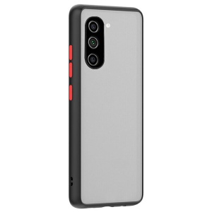 Husa Samsung Galaxy S21 Plus- Colored buttons case- bumper negru