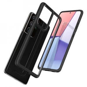 Husa Samsung Galaxy S21 Ultra - Spigen Ultra Hybrid-Negru Mat - Img 8