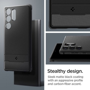 Husa Samsung Galaxy S23 Ultra - Spigen Rugged Armor -Neagra - Img 5