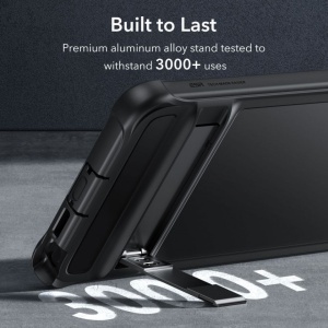 Husa Samsung Galaxy S24 Ultra + folie ESR Armor Kickstand Frosted Black - Img 7
