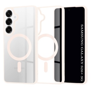 Husa Samsung Galaxy S26 Plus Magsafe Pro transparenta margini nude pink