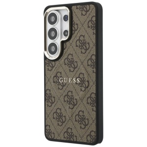 Husa Samsung Galaxy S26 Ultra Guess 4G Embossed Ring MagSafe Maro - Img 2