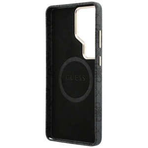 Husa Samsung Galaxy S26 Ultra Guess Rhinestone Round Logo MagSafe Neagra - Img 7