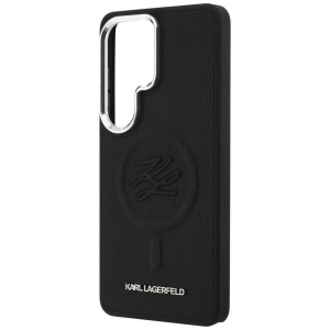 Husa Samsung Galaxy S26 Ultra Karl Lagerfeld Leather with Initial Logo Debossed MagSafe neagra - Img 6
