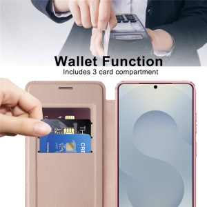 Husa Samsung Galaxy S26 Ultra SmartMag Book Case Roz - Img 3