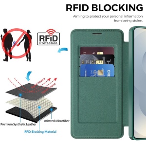 Husa Samsung Galaxy S26 Ultra SmartMag Book Case Verde - Img 4