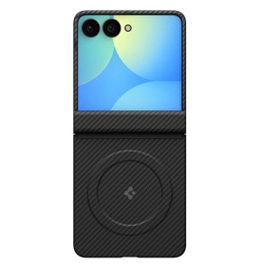 Husă Samsung Galaxy Z Flip 8 Spigen Air Skin Aramid MagFit, Black - Img 6