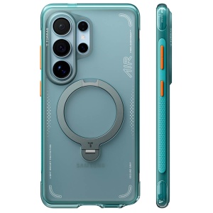 Husă Samsung S26 Ultra Torras Ostand Spin Air Series – Kickstand 360° Glacier Green