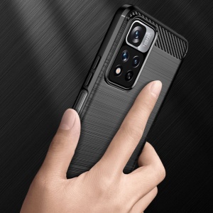 Husa Xiaomi Redmi Note 11 /Poco M4 Pro -Carbon Series-Black - Img 5