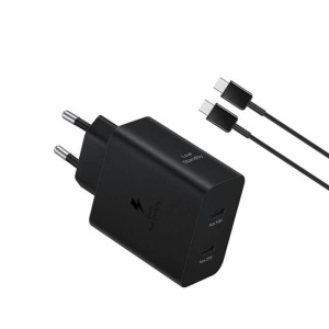 Încărcător Samsung 50W EP-T5020XBE, 2x USB-C, cablu Type-C inclus, negru - Img 4