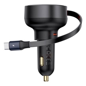 Incarcator telefon auto 2x Type-C , 60W , Fast Charging cu cablu USB C inclus Baseus Enjoyment Pro - Img 6