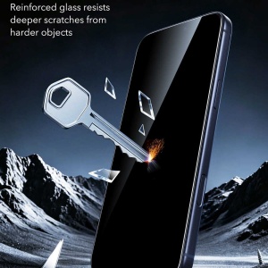 Set 2 Folii Sticla iPhone 18 Pro Max - ESR - Privacy Armorite Screen Protector UltraFit - Black - Img 2